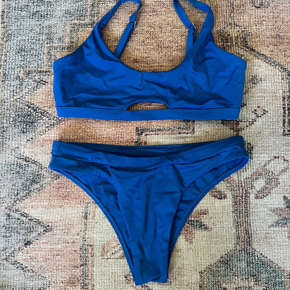 Jolyn Clothing Royal Blue Bikini Set